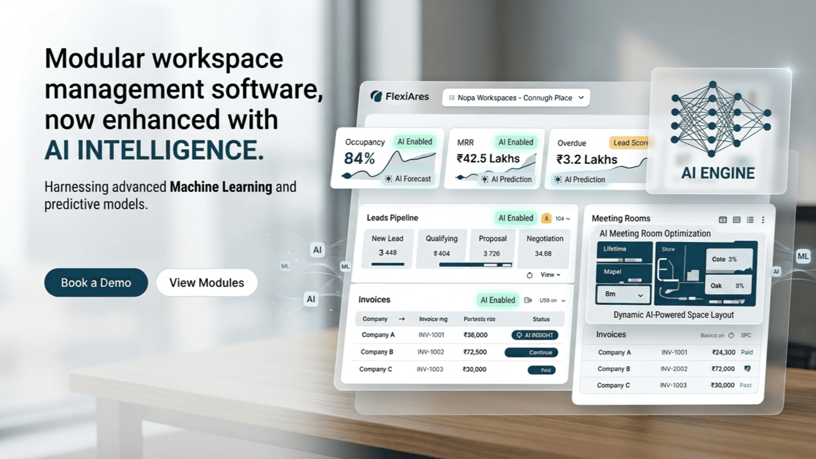 AI lead scoring and sales intelligence in FlexiAres CRM