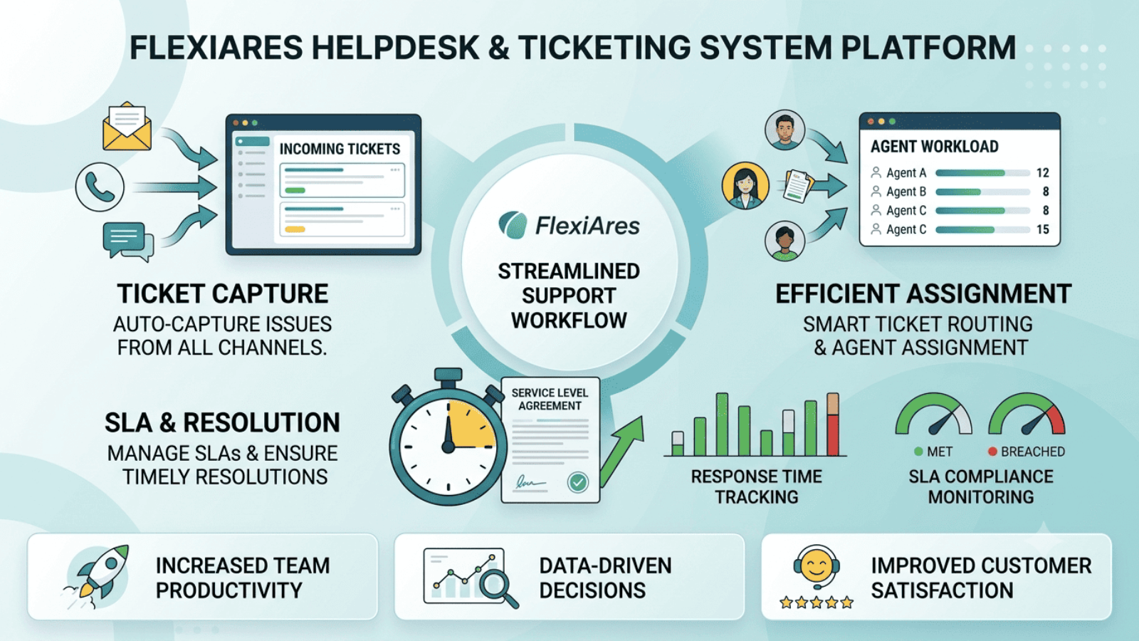 Centralized business configuration and reporting suite in FlexiAres