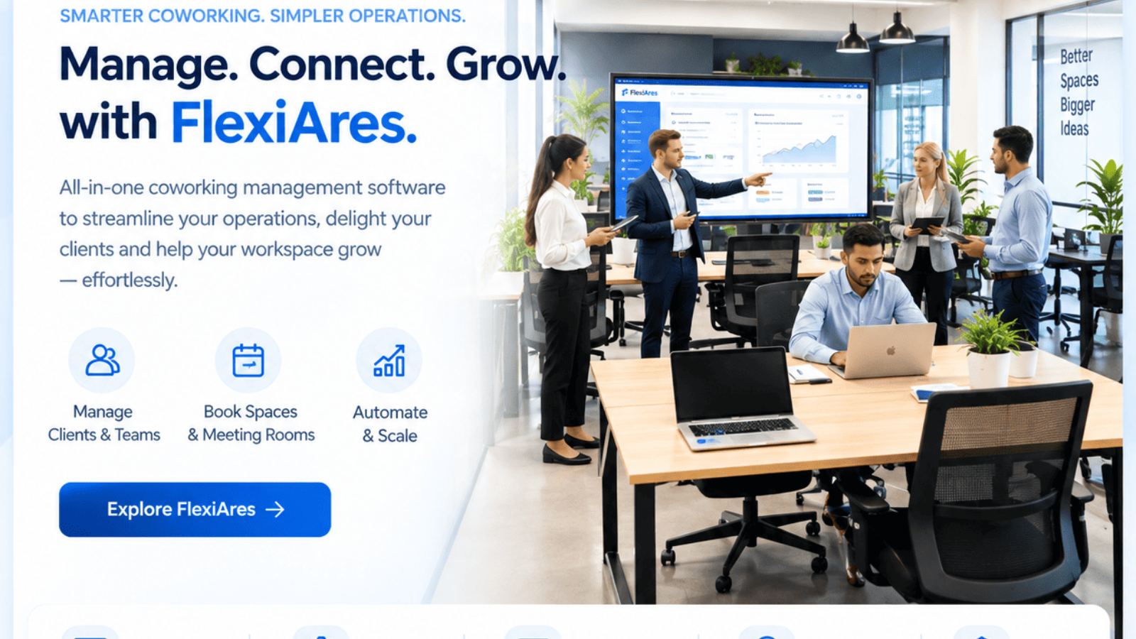 Serviced office occupancy and agreement management in FlexiAres