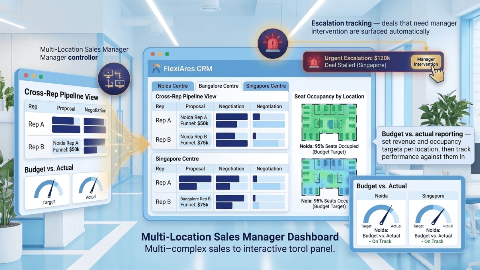 Lead pipeline and opportunity tracking in FlexiAres