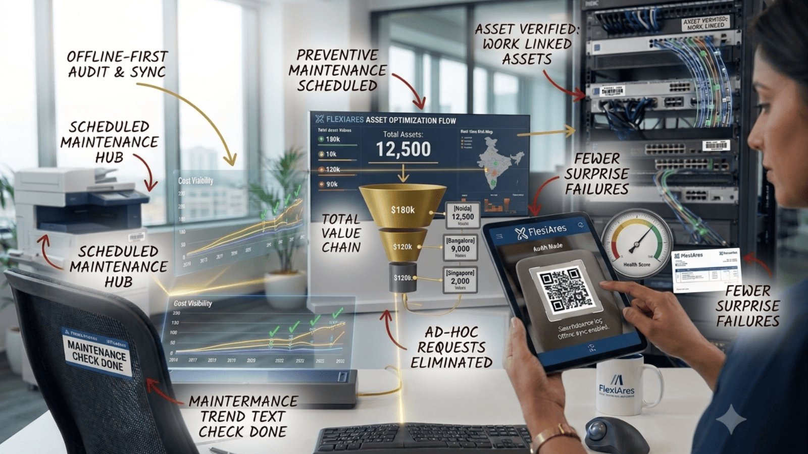 Purchase requests and vendor management in FlexiAres